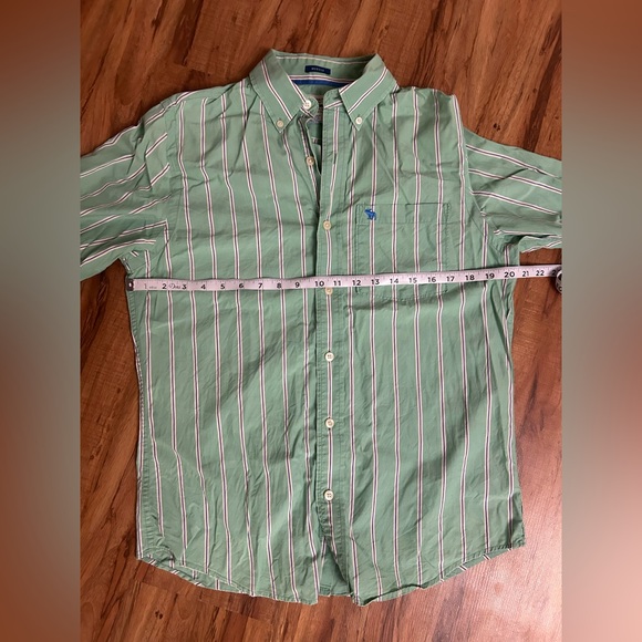 Vintage Y2K Abercrombie & Fitch Striped Button Up Top Mens M - Picture 6 of 7